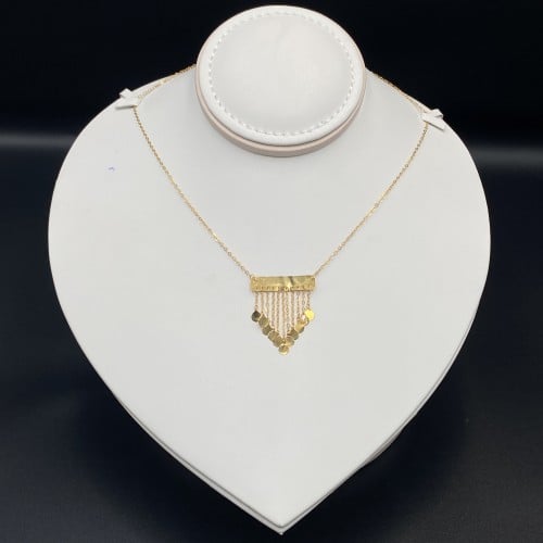 عقد ذهب عيار 21 الوزن 2.46 جرام