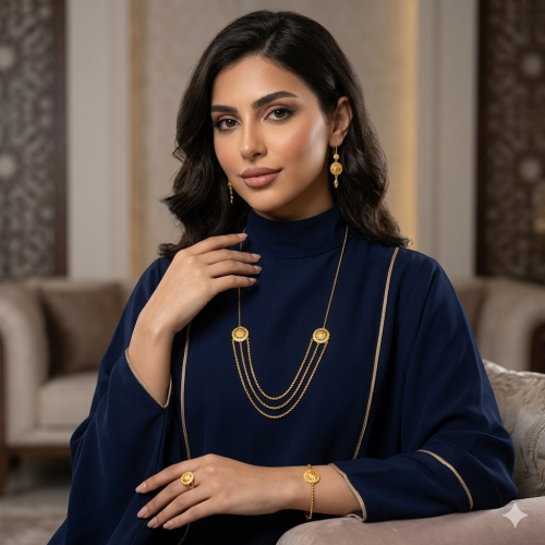 طقم ذهب عيار 21 الوزن 6.31 جرام