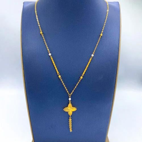 عقد ذهب عيار 21 الوزن 2.36 جرام