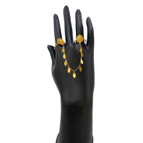 خواتم مع السلسله ذهب عيار 21 الوزن 4.2 جم