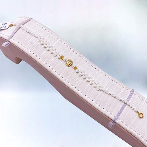 أسواره لؤلؤ ذهب عيار 18 الوزن 0.8 جرام