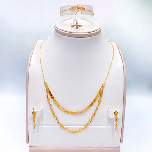 طقم ذهب عيار 21 الوزن 11.1 جرام