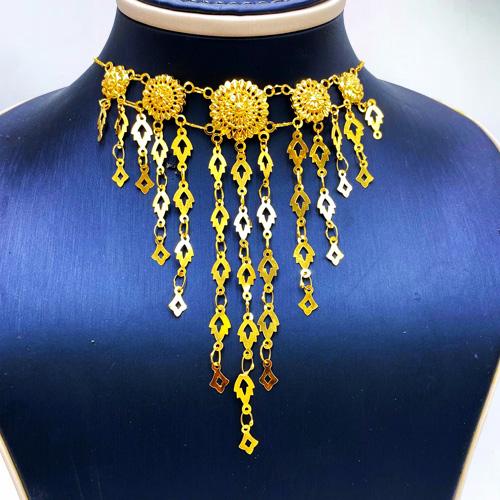 خناقي ذهب عيار 21 الوزن 9.13 جرام