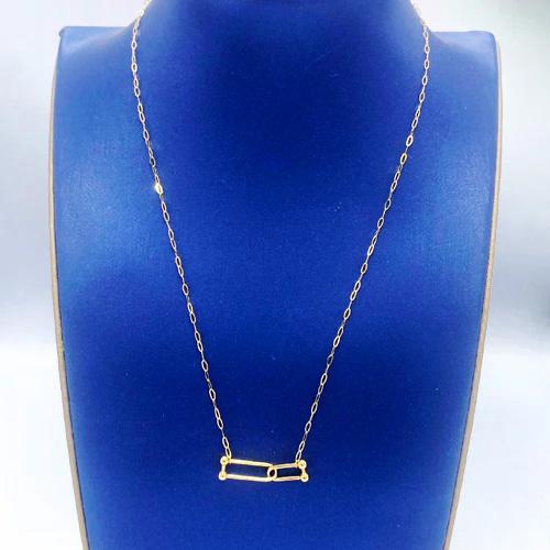 عقد ذهب عيار 18 الوزن 0.9 جرام