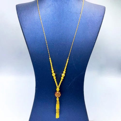 عقد سبحه ذهب عيار 21 الوزن 5.73 جم