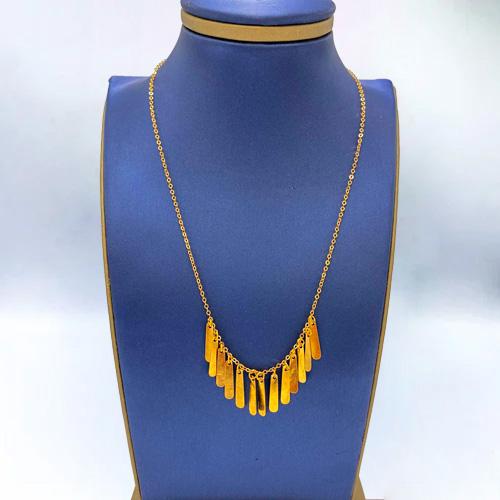 عقد ذهب عيار 21 الوزن 4.06 جم