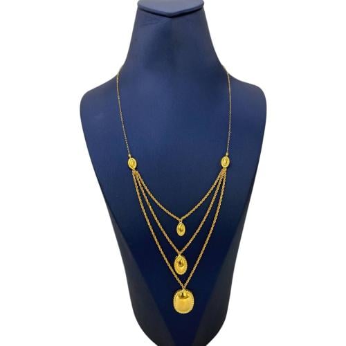 عقد ذهب عيار 21 الوزن 4.77 جرام