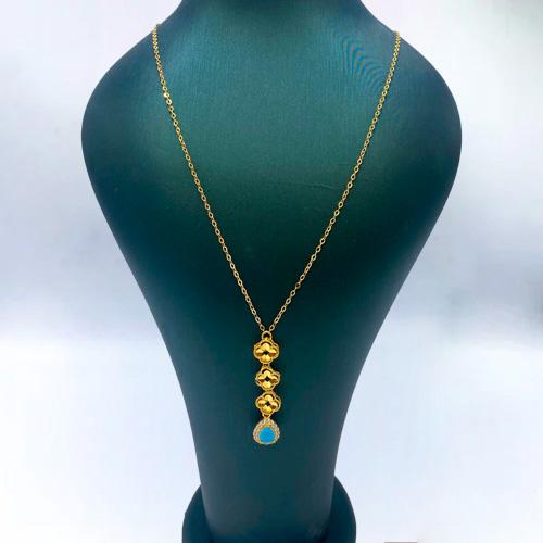 عقد ذهب عيار 21 الوزن 3.02 جم