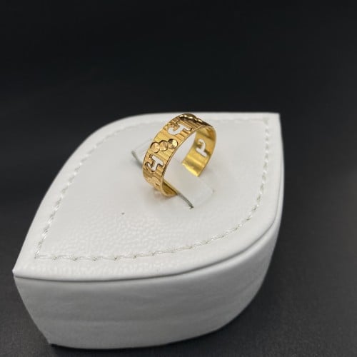 دبلة ذهب عيار 21 الوزن 2.9 جرام