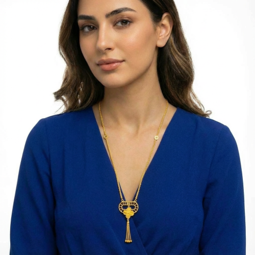 سبحه ذهب عيار 21 الوزن 6.84 جم