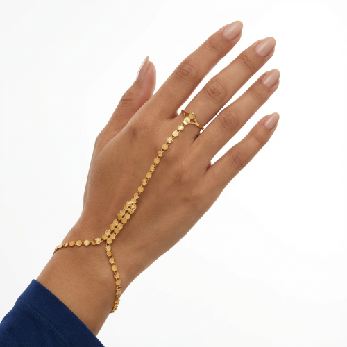 كف ذهب عيار 21 الوزن 6.24 جم