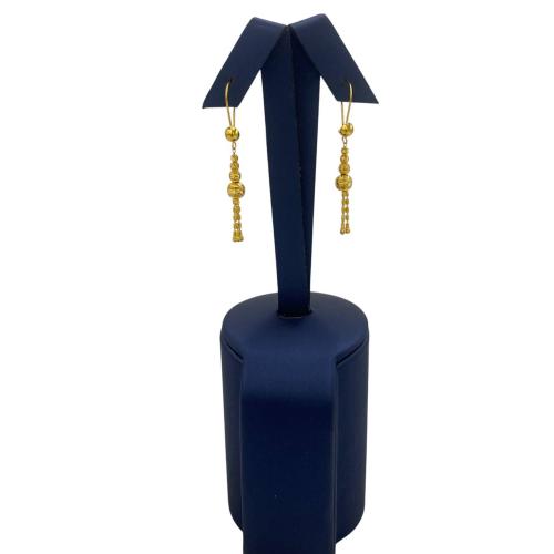 حلق ذهب عيار 21 الوزن 2.52 جرام