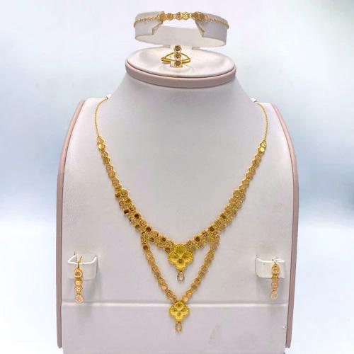 طقم ذهب عيار 21 الوزن 14.4 جرام