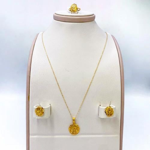 طقم ذهب أطفال عيار 21 الوزن 2.33 جرام