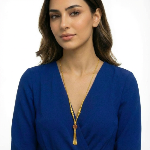 عقد سبحه ذهب عيار 21 الوزن 5.73 جم