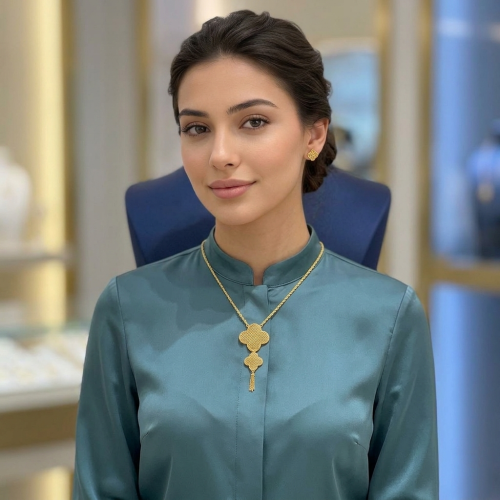 عقد ذهب عيار 21 الوزن 2.68 جم