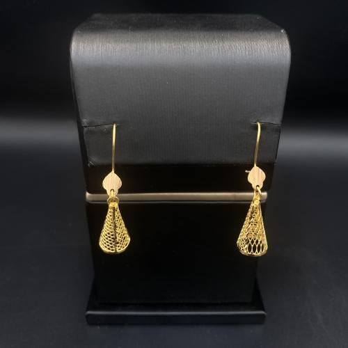 حلق ذهب عيار 21 الوزن 2.9 جرام