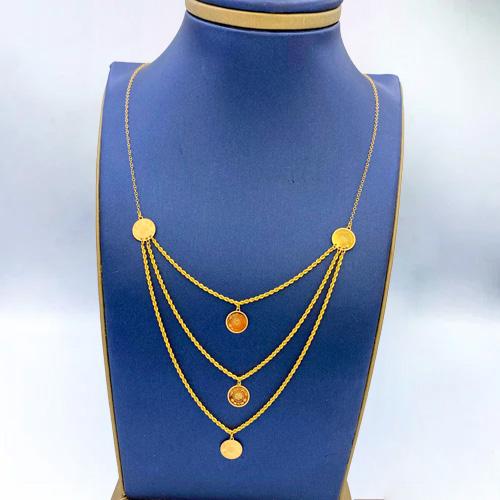 عقد ذهب عيار 21 الوزن 1.9 جرام