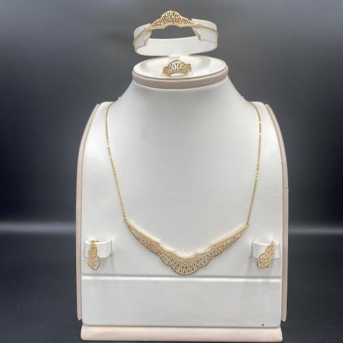 طقم ذهب عيار 21 الوزن 14.24 جرام