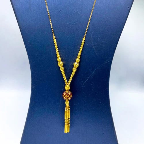 عقد سبحه ذهب عيار 21 الوزن 5.73 جم