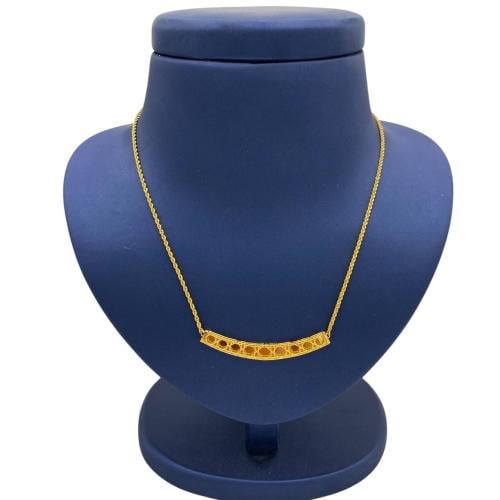 عقد ذهب عيار. 21 الوزن 3.7 جم