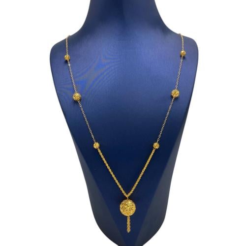 عقد سبحه ذهب عيار 21 الوزن 5.46 جم