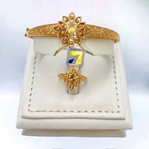 أسواره مع الخاتم ذهب عيار 21 الوزن 11.94 جم