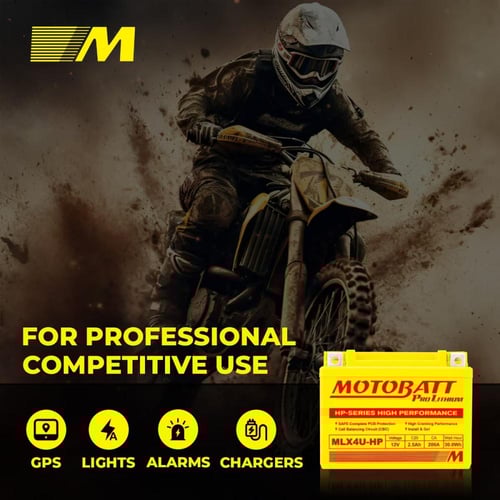 MLX4U-HP Motobatt LifePo4 Lithium Battery