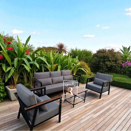 جلسه 5 اشخاص حديد مع طاوله كبير