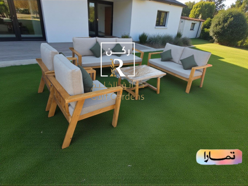 جلسه 7 اشخاص خشب مع طاوله كبير