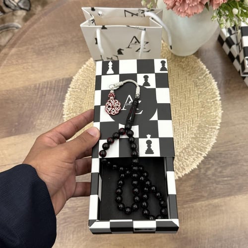 سبحة كبدي شفاف - نحاس