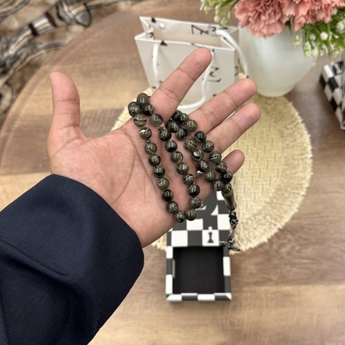 سبحة مموج زيتي - نحاس