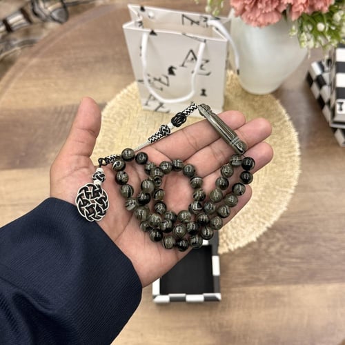 سبحة مموج زيتي - نحاس