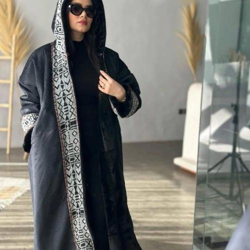 فروه مطرزه سدو نسائي شتوي _متجر تساهيل