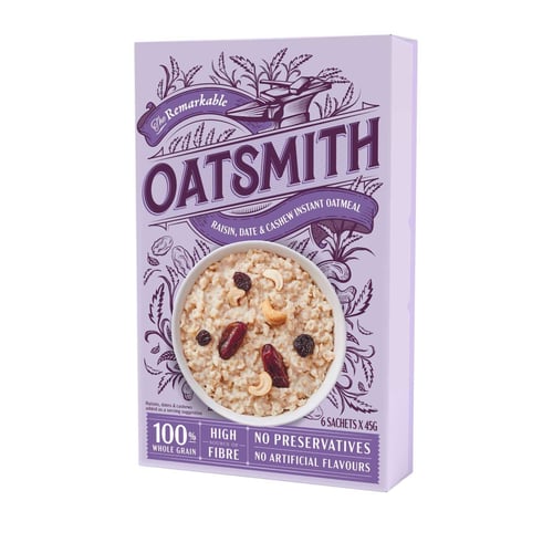 شوفان سريع التحضير بالتمر والزبيب والكاجو من Oatsm...