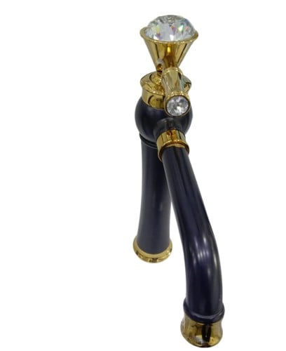 خلاط مغسلة بوز اسود ذهبي