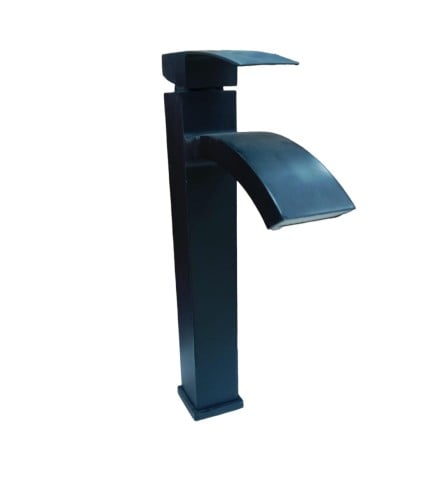 خلاط مغسلة شلال طويل اسود صيني