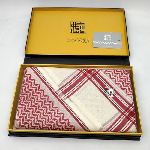 شماغ دسار كلاسيكي احمر بيج 549