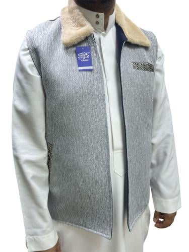 سدير رجالي دبل فيس غلاب فرو(رصاصي فاتح كحلي)