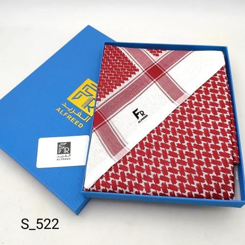 شماغ احمر غامق الفريد S-522