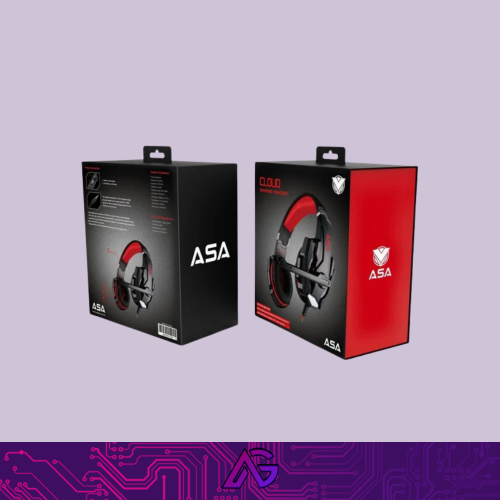 سماعة الألعاب السلكية ASA A88 بإضاءة LED وجودة صوت...