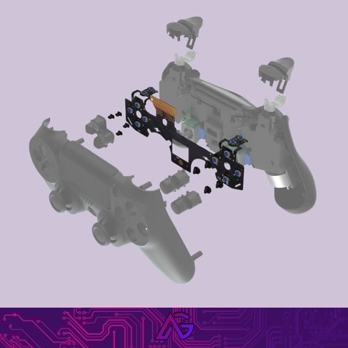 يد تحكم PS4 المعدلة من أبها قيمز – تصميم احترافي ب...