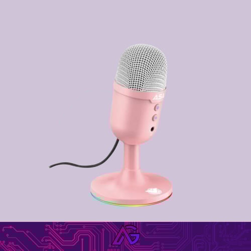 ميكروفون البث ASA MS100 باللون الوردي