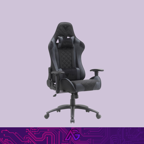 ASA كرسي قيمنق دايموند فابريك (قماش) - Black