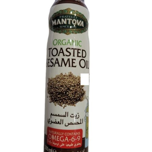 زيت السمسم المحمص العضوي ( 200 مل )