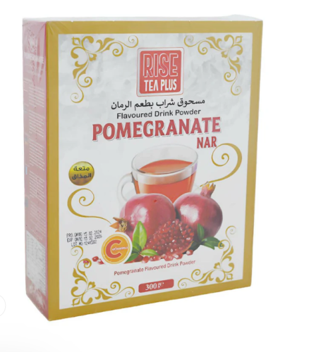مسحوق شراب بطعم الرمان رايز بلس ( 300 جرام )