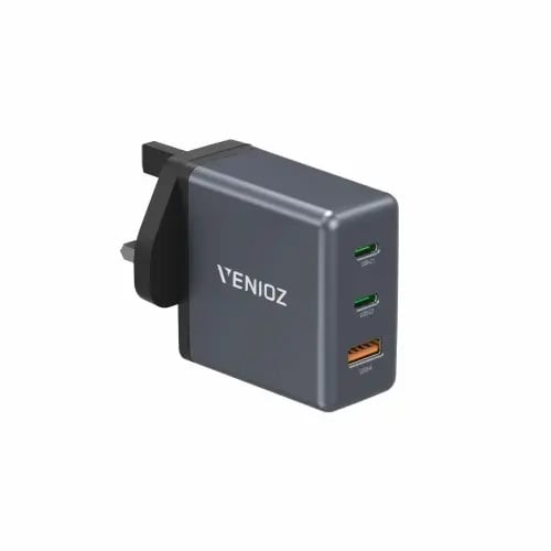 شاحن جداري G-Tab VWC65 بقوة 65 واط بمنفذي PD و USB...