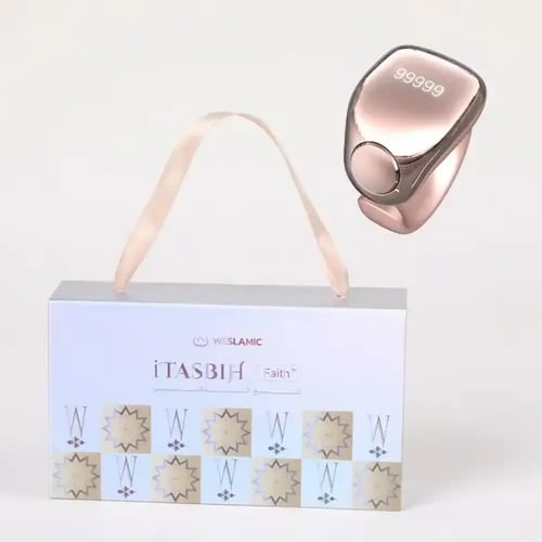خاتم التسبيح الذكي iTasbih Faith+ – شاشة OLED – شح...