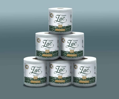 كرتون مناديل زاك ماكسي رول 600 شيت – 6 رولات