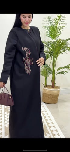 A padded blazer abaya with a stylish touch